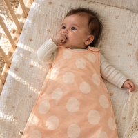 Papaya Big Dots sac de dormit din bambus pentru bebeluși 1.5 TOG