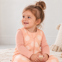 Papaya Big Dots sac de dormit din bambus cu picioare 2.5 TOG